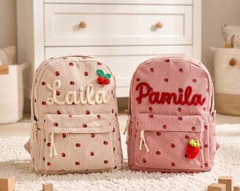 Custom Kids Backpack and Lunch Bag Set with Name, Personalized School Bag for Boys Girls, Back to School Matching Set