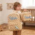 Kids custom backpack set, name school bag, lunch tote, personalized gift, first day school bag