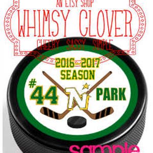 Custom/Personalized Keepsake Hockey Puck, Great Gift for Hockey Fan, Ice Hockey Player, End of Season Gift!