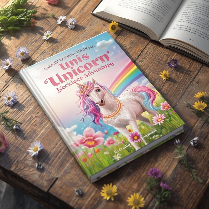 Unicorn Necklace Bedtime Story Printable Kids Book (PDF Download