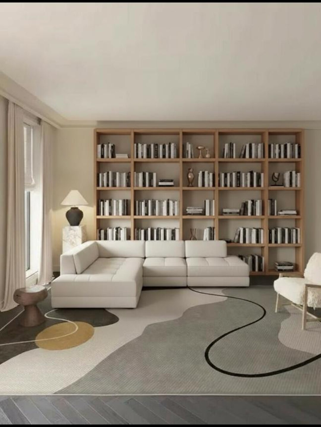 Geometric Contemporary Rug – Modern Architectural Carpet - Etsy