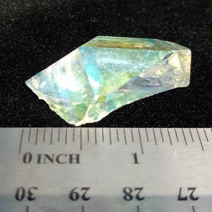 Rainbow Aura Quartz Crystal Tabby Point (#24)