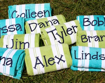 personalized beach towels etsy