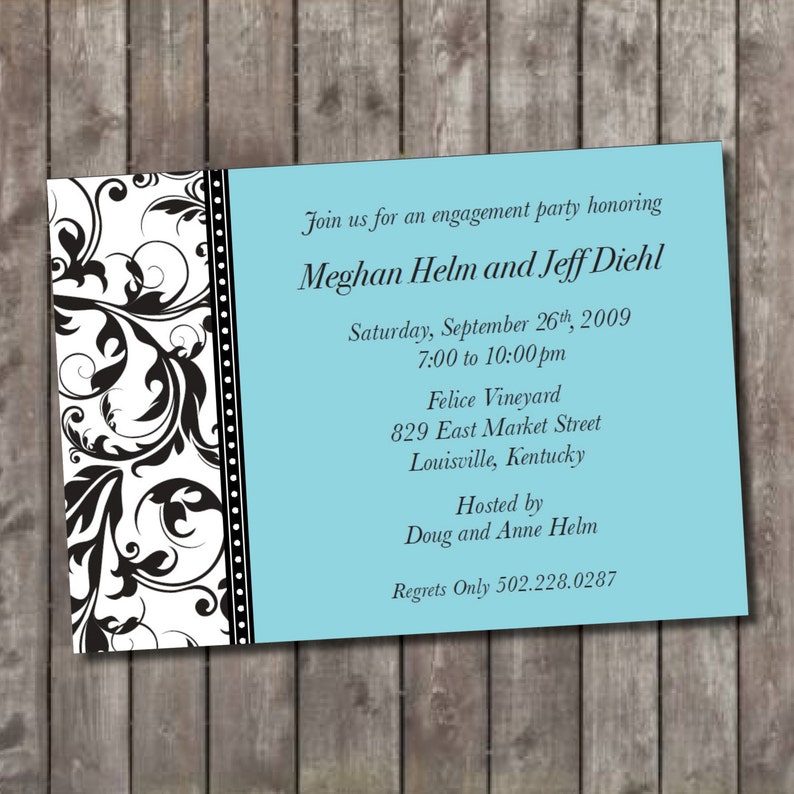 Engagement Party Invitations Etsy