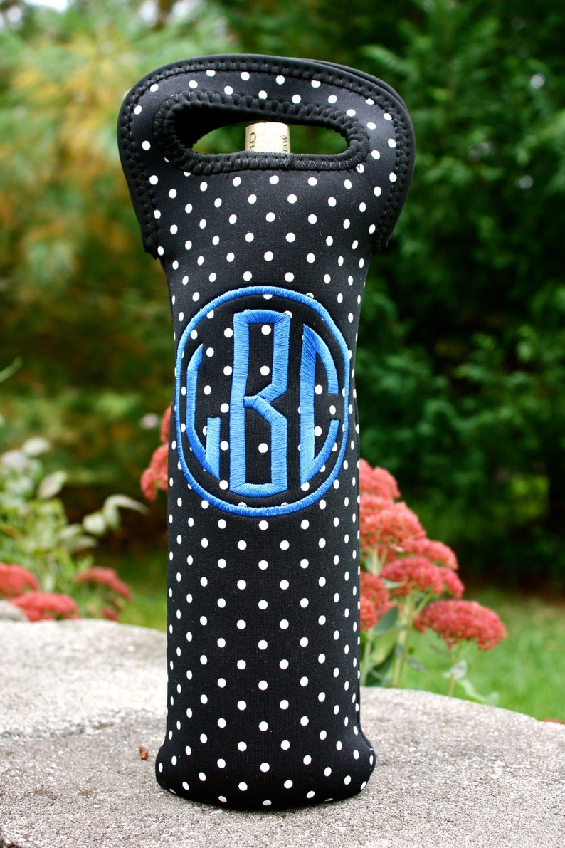 Personalized Wine Bottle Insulator with handle Etsy