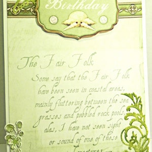 Fairy Folk Birthday card