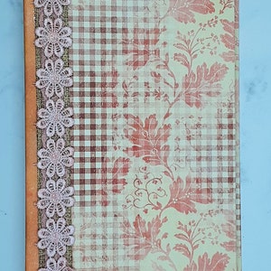 Fall Journal, decorate it yourself, handmade journal, diy decorate, small journal, 72 page journal, naked journal