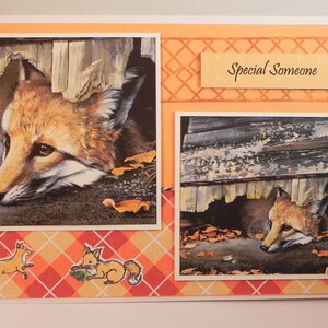 Dennis the Fox&quot; card/artwork by Pollyanna Pickering, handmade, cards