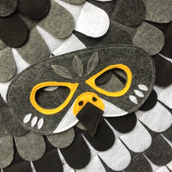 Falcon Costume Set Wings And Mask Peregrine Falcon Costume Child And Adult Sizes Made In The Usa From Recycled Plastic Bottles Yay