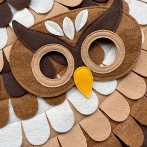 Owl Costume// Wings and Mask: 0-24 months/ 2-5 years / 5-10 years- Eco Friendly! Tree + Vine