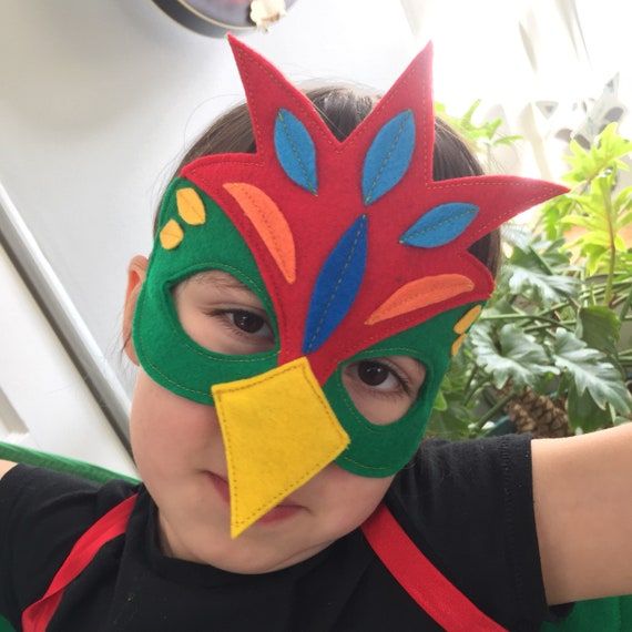 Bunte Papagei Kostum Papagei Kostum Set Papagei Maske Etsy