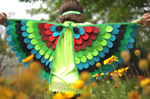 Bird Wings / Bird Costume / Costume wings / Kids bird costume / Parrot  Costume / Owl Costume / Kids Halloween Costume