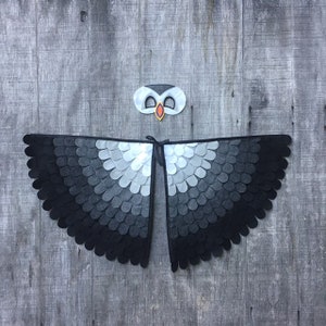 Papageitaucher-Kostüm-Set / Flügel und Maske / lustiges Flug-Abenteuer / Kinder- bis Erwachsenengrößen / hergestellt in den USA aus recycelten Plastikflaschen, juhu!