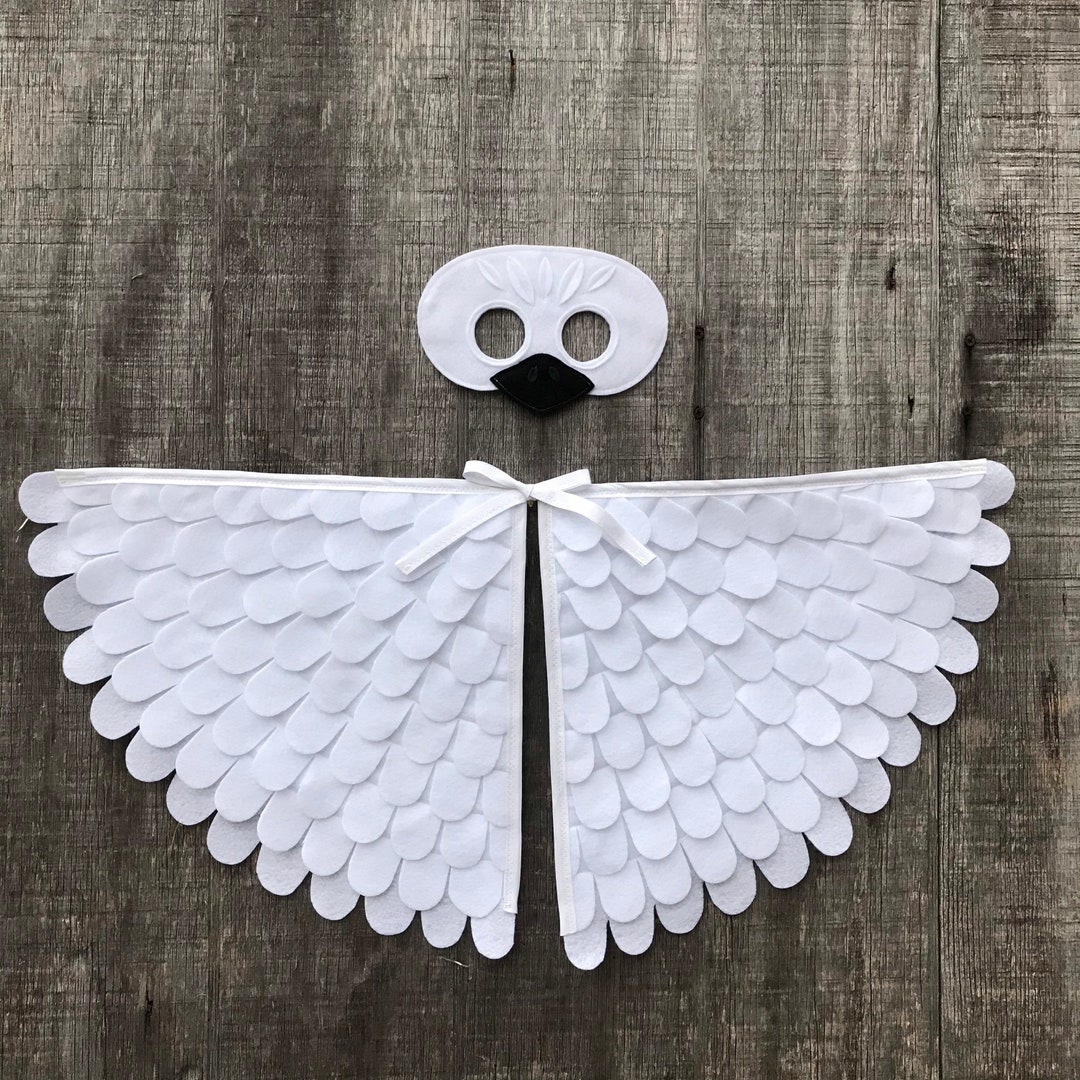 Baby Swan Costume / Wings and Mask / Gosling Costume / White Baby Duck ...