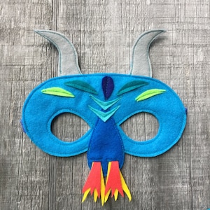 Dragon Costume Set / Fire-breathing mask, tail and fun flappable wings / Available in lots of colors / kids dragon costume / fun image 3