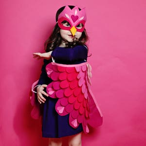 Love Bird Costume Set / Wings and Mask / Love Costume / Heart Wings / Halloween Costume / Let them Fly!