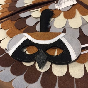 Partridge Costume, Bird Costume, Partridge in a Pear Tree, Wings and Mask, Quail Costume, Eco-Friendly Kids Gift