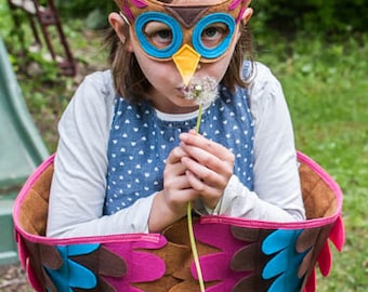 Magical Owl Costume, Wings and Mask: Soft flappable wings // lots of sizes // Tree + Vine