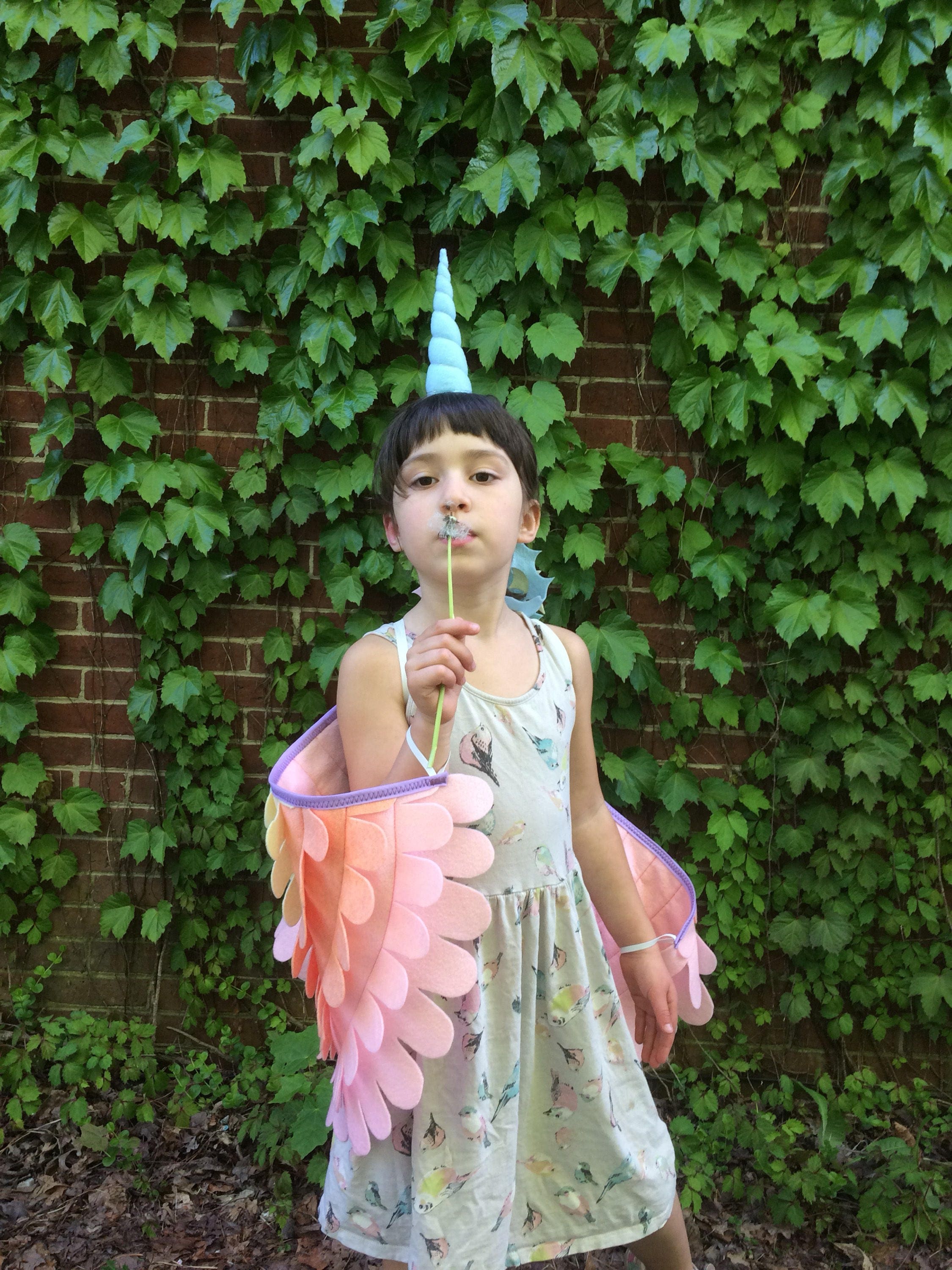 Cabeza De Cuerno De Unicornio Mágico Niños Diadema Elaborado Vestido Juegos con disfraces Fiesta Decoración 