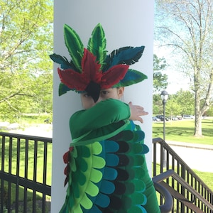 Magical Hummingbird Costume // Wings and Crown //  Handmade Costume // Kids bird costume / Adult bird costume
