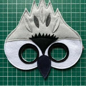 Tufted Titmouse Costume // Wings and Mask // Flappable Flying Fun // Tree Vine image 2