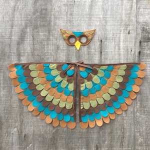 OWL COSTUME // Soft Flappable Wings / Machine wash and dry / many sizes available: Tree +Vine