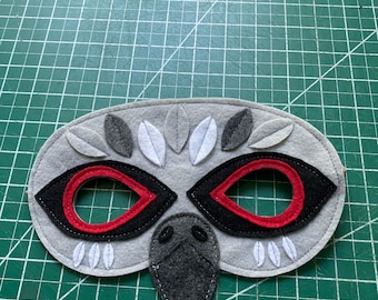 Kite Bird Costume/ Wings and Mask / handmade in USA / raptor costume / soft wings and detailed mask / multiple sizes