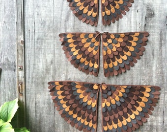 Dark Brown Costume Wings / Soft flappable wings