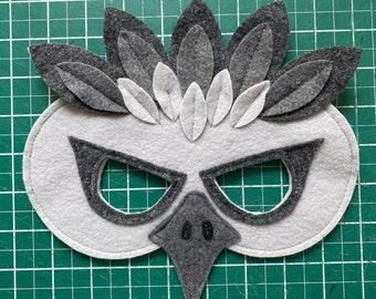 Harpy Eagle Costume / Mask and flappable wings / Kids harpy eagle set / Fly like a bird! / Be a giant eagle! / Best Holiday Gift 2024