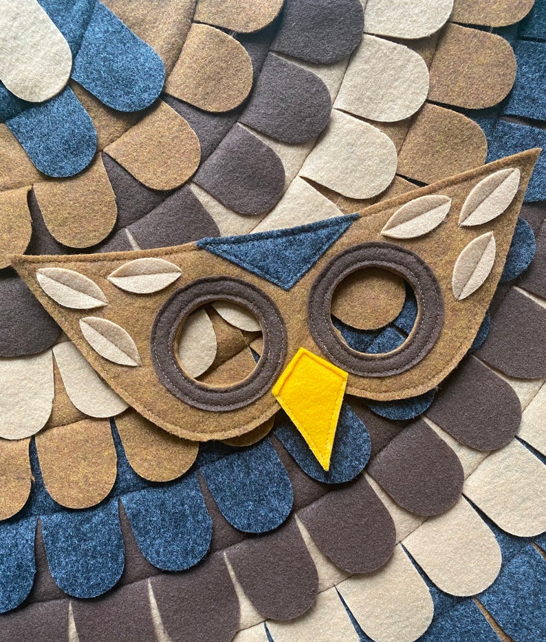 Owl Costume// Wings and Mask: 3-5 years / 5-10 years / Teen/Adult sizes Eco Friendly Tree Vine image 2