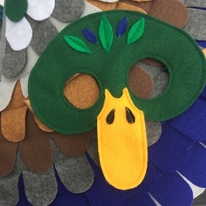 Mallard Duck Costume // Wings and Mask // Child and Adult sizes // Eco Friendly! Made in the USA