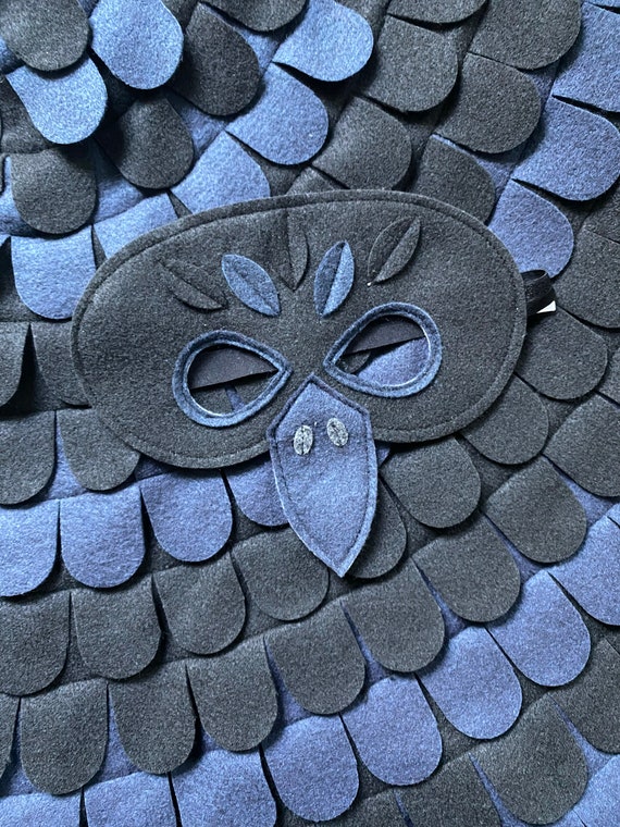 Crow Costume, Wings and Mask: Lots of Sizes! Eco Friendly! Tree + Vine -  Etsy