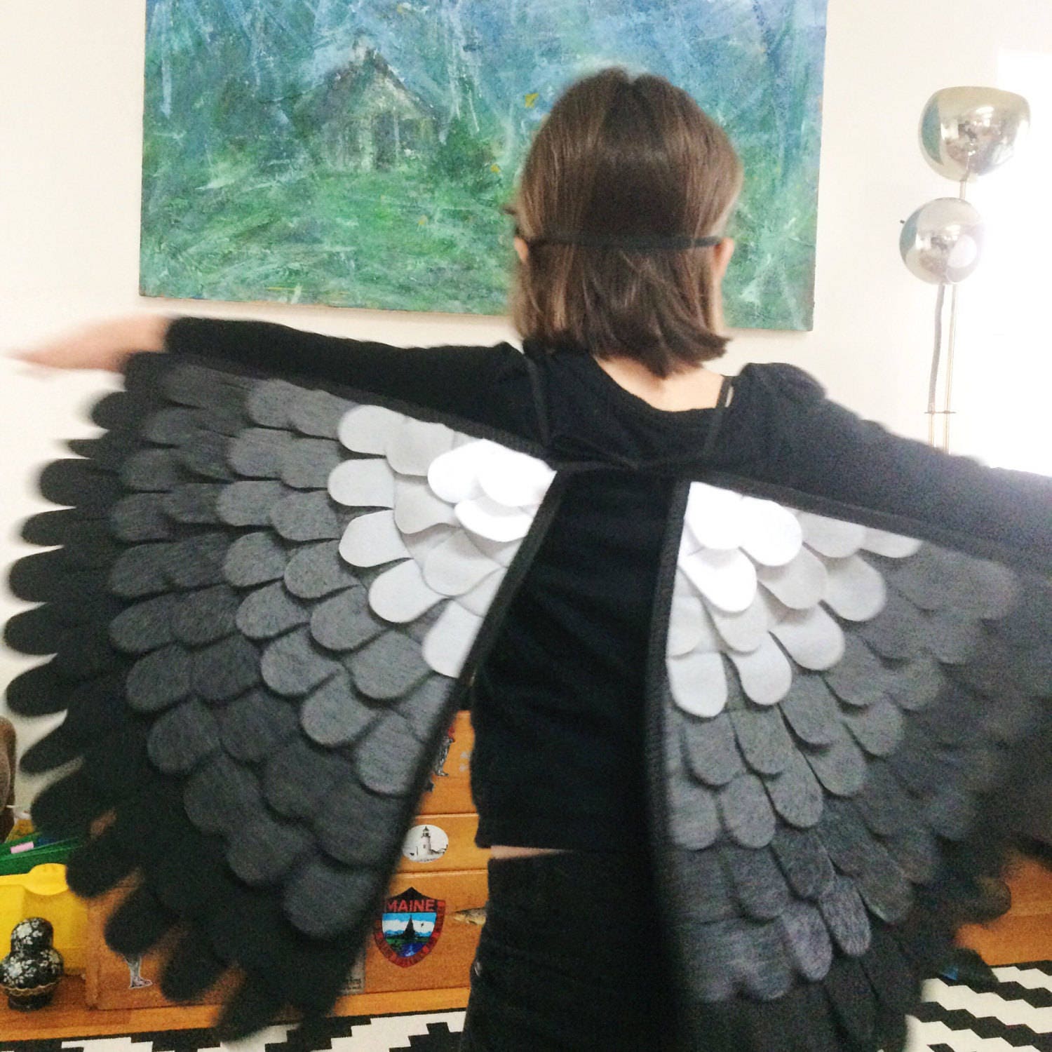 Christmas Costumes-bird-wings For Kids Peacock Feathered Dress Up Cape With  Mask Party Favors - Temu Kuwait