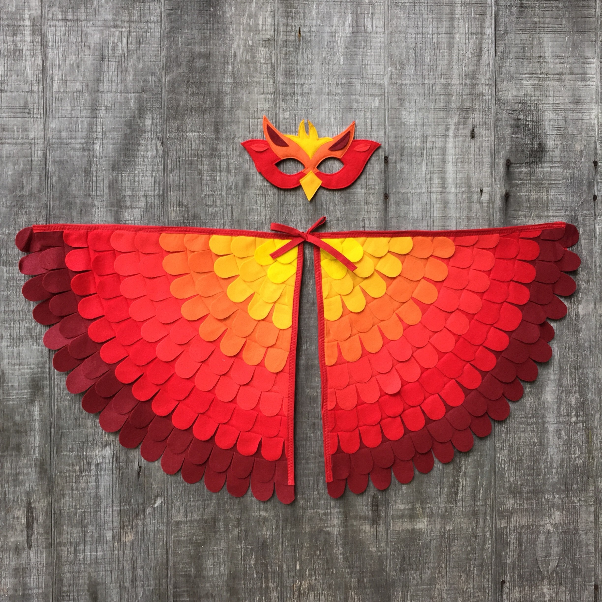 Phoenix Costume Wings and Mask Firebird Costume Harry | Etsy