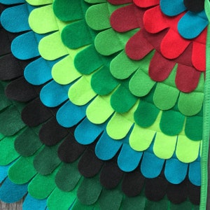 Hummingbird Costume // 3 pc set // Mask, Wings & Tail // Hummingbird Gift, Eco Friendly, So Much Fun // Tree Vine image 8