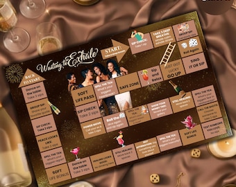 Wachten om uit te ademen Bordspel drinken | Ladies Night | Empowerment-feest voor vrouwen | Zelfzorgevenement | Film uit de jaren 90 | Truth or Dare-afdrukbaar
