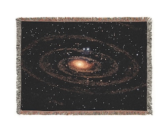 Coperta tessuta a spirale della galassia / Coperta astronomica con nebulosa spaziale