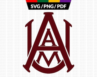 Alabama A & M Universität digitales svg Logo design AAMU Logo png Vektor design Aamu Bulldoggen pdf Aamu Alumni svg Datei für Cricut Aamu Logo svg
