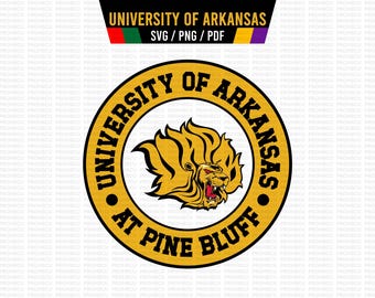 University of Arkansas Sticker digital svg design Arkansas emblem png file UAPB circular logo pdf Uapb Golden lions sublimation svg design