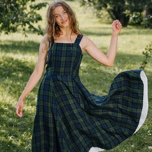 Plaid summer dress top