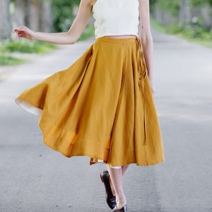Wrap mini skirt outfit on sale