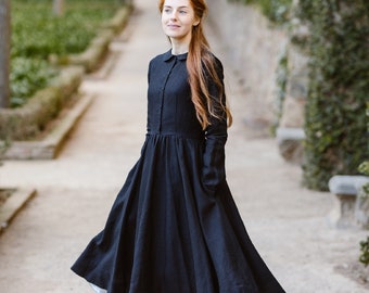 midi black dress for funeral