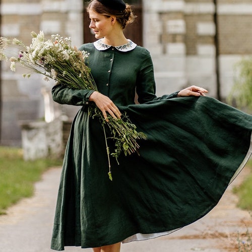 long 1950s dress