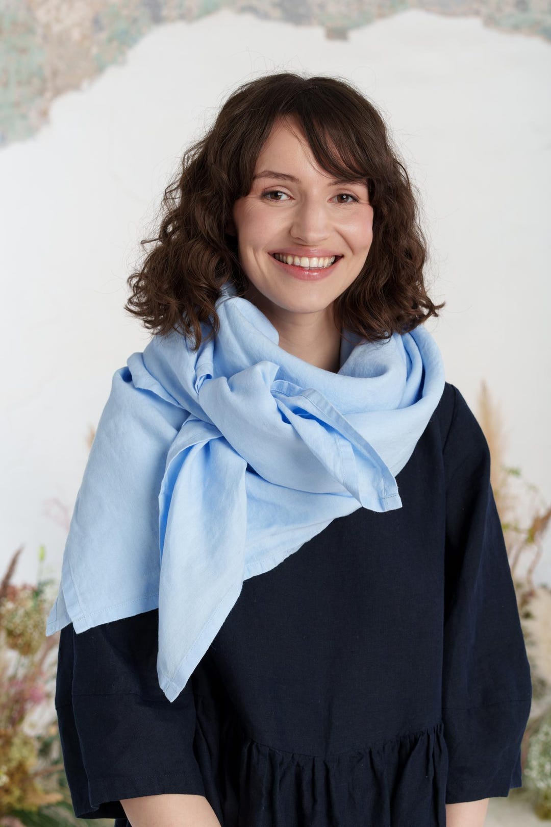 Palisandra – Linen Square Scarf