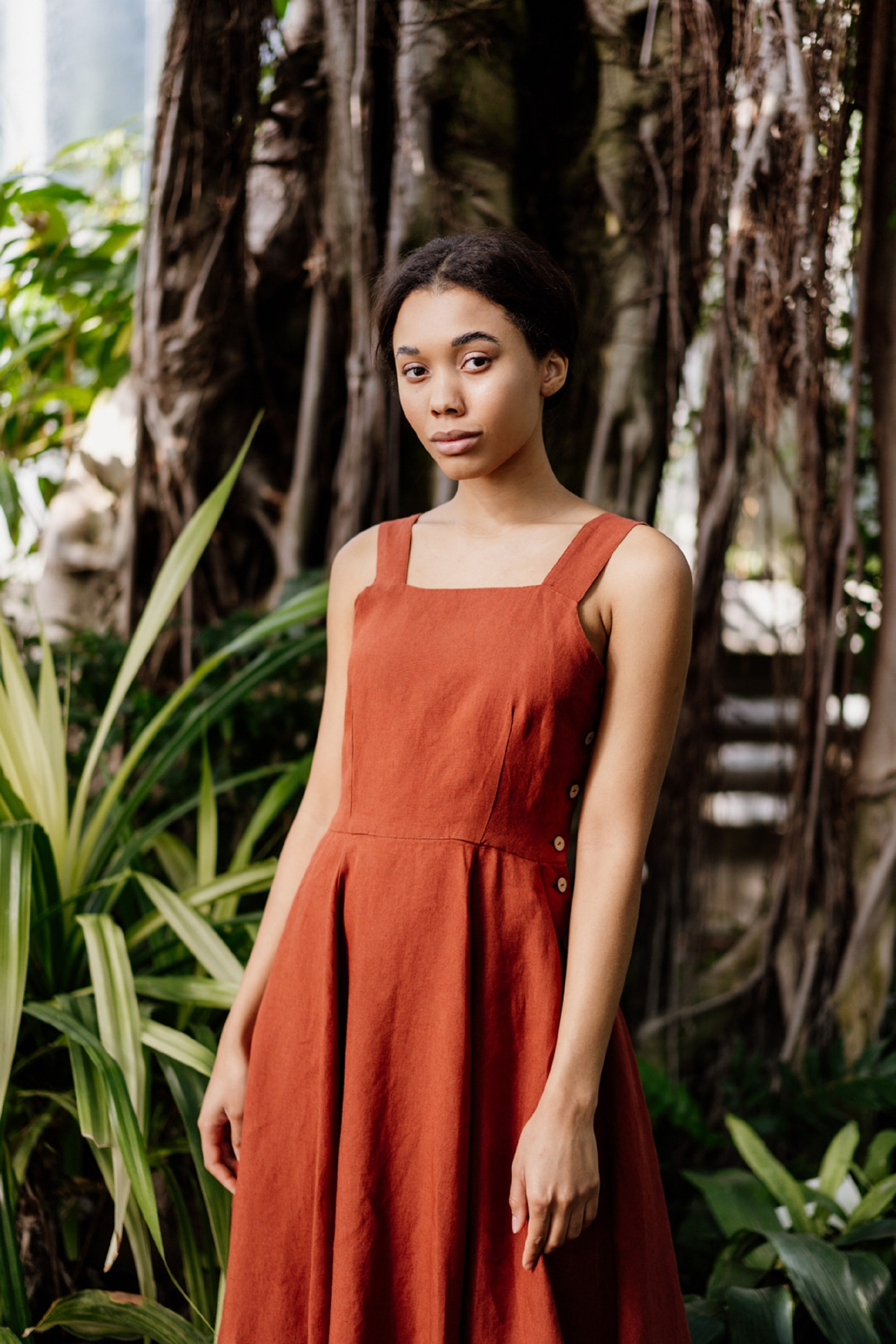 Terracotta summer dress Clearance