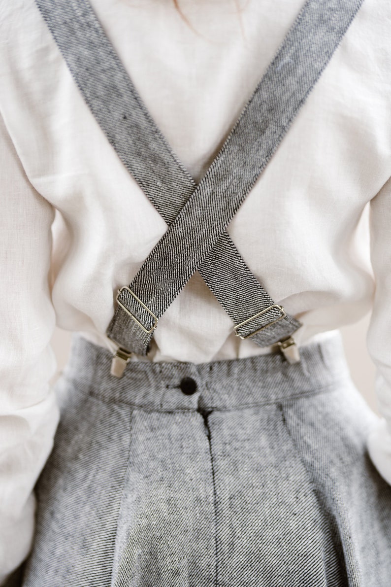 WOMEN SUSPENDERS Linen Suspenders Handmade Suspenders 50s Etsy
