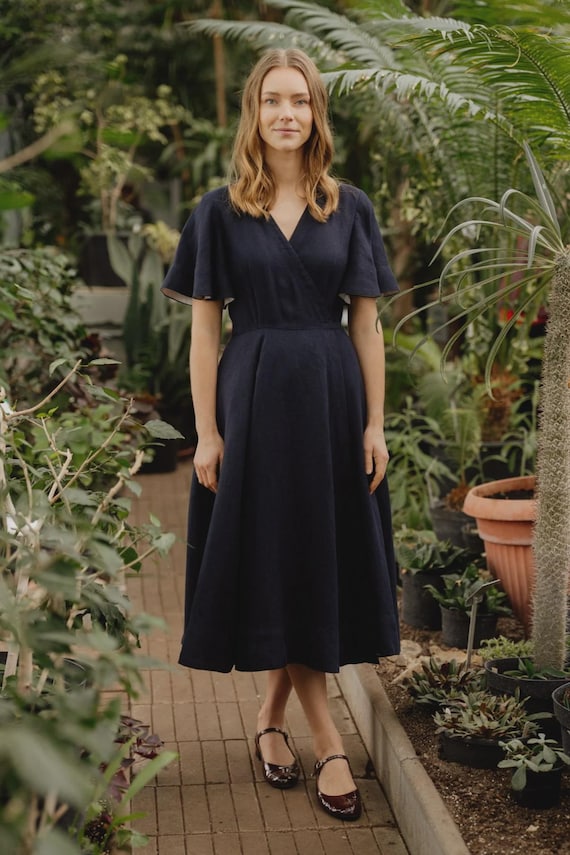 light brown linen dress Light Linen Dress — Dune – La Garçonne main image 0