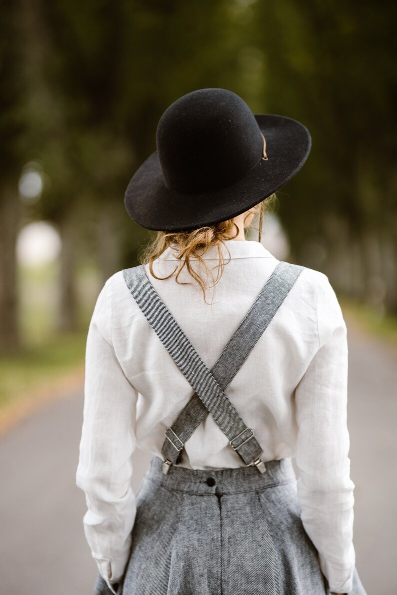 Women SuspendersLinen Suspenders Handmade Suspenders 50s Etsy