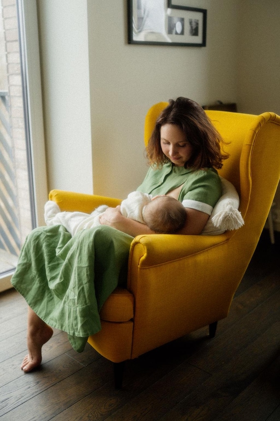 ROBE D'ALLAITEMENT À FERMETURE ÉCLAIR Maternité 2025 par