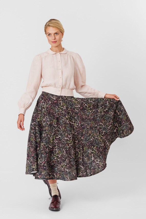 Flowy retro skirts hot sale